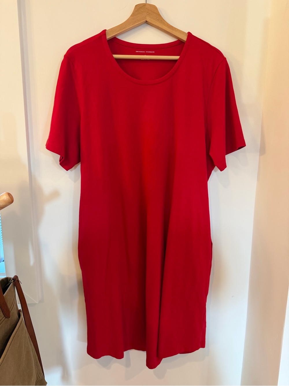 Universal Standard Bold Red Crewneck Dress